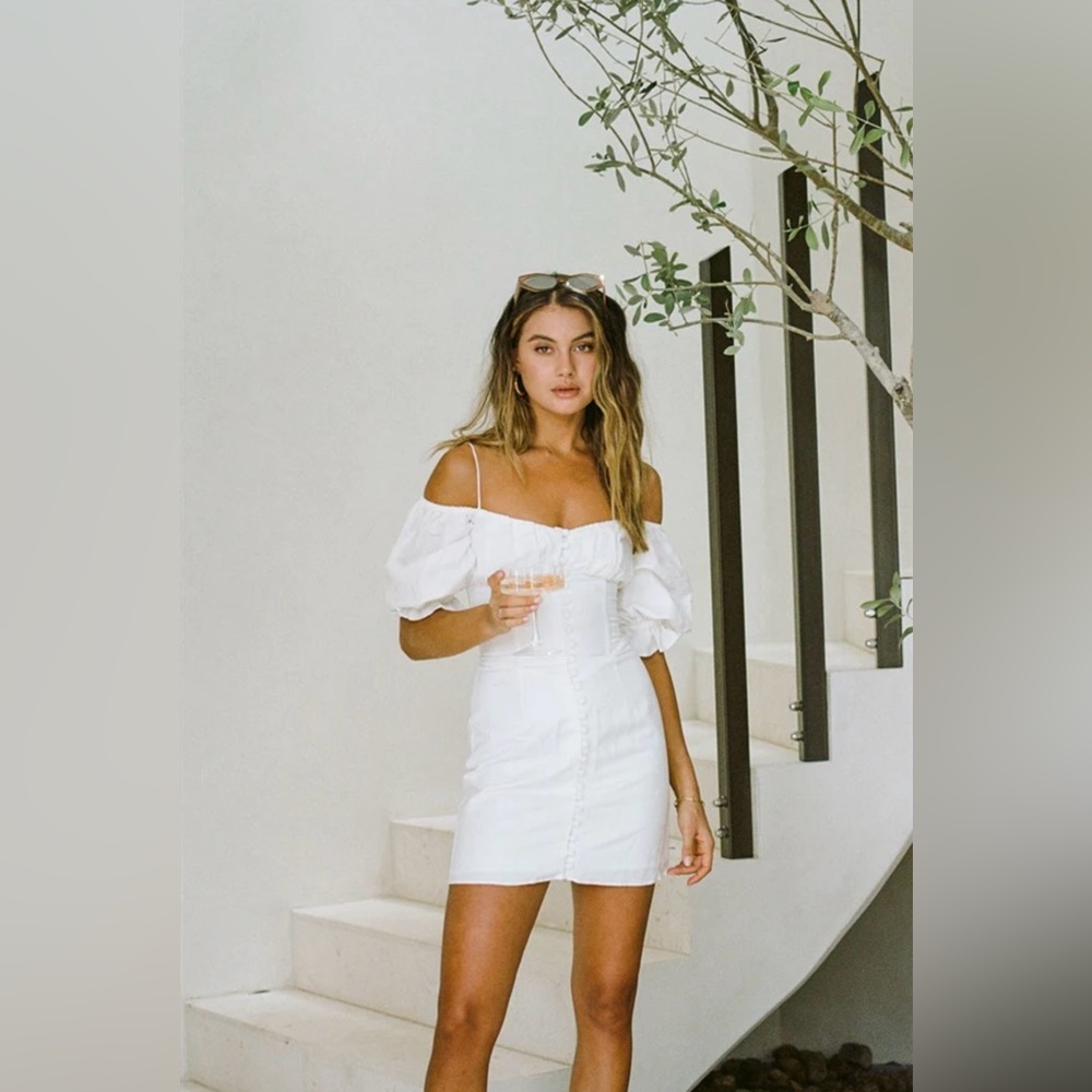 SABO Skirt White Blanca Dress / Small